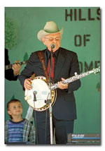 Dr. Ralph Stanley playing his banjo