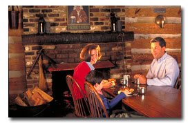 family eating at Michie Tavern