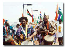 musicians at the Umoja Festival in Portsmouth