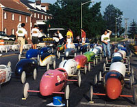 soap box derby cars on Waynesboro street