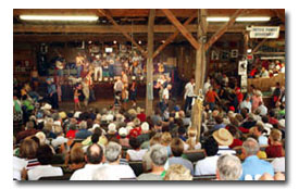 audience at Carter Family Fold's Saturday nights